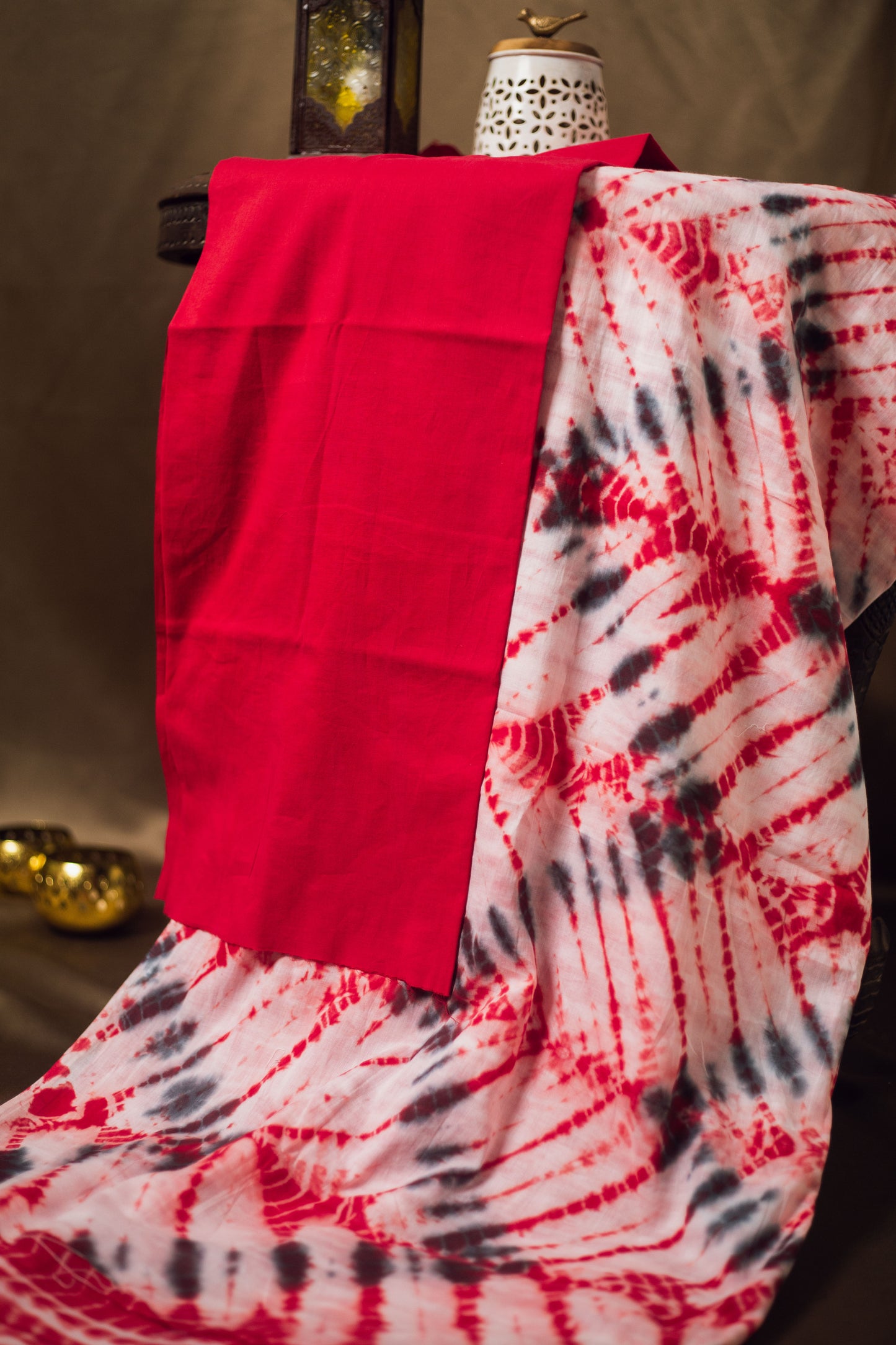 Cotton Mul Tie Dye Saree Laal Ishq