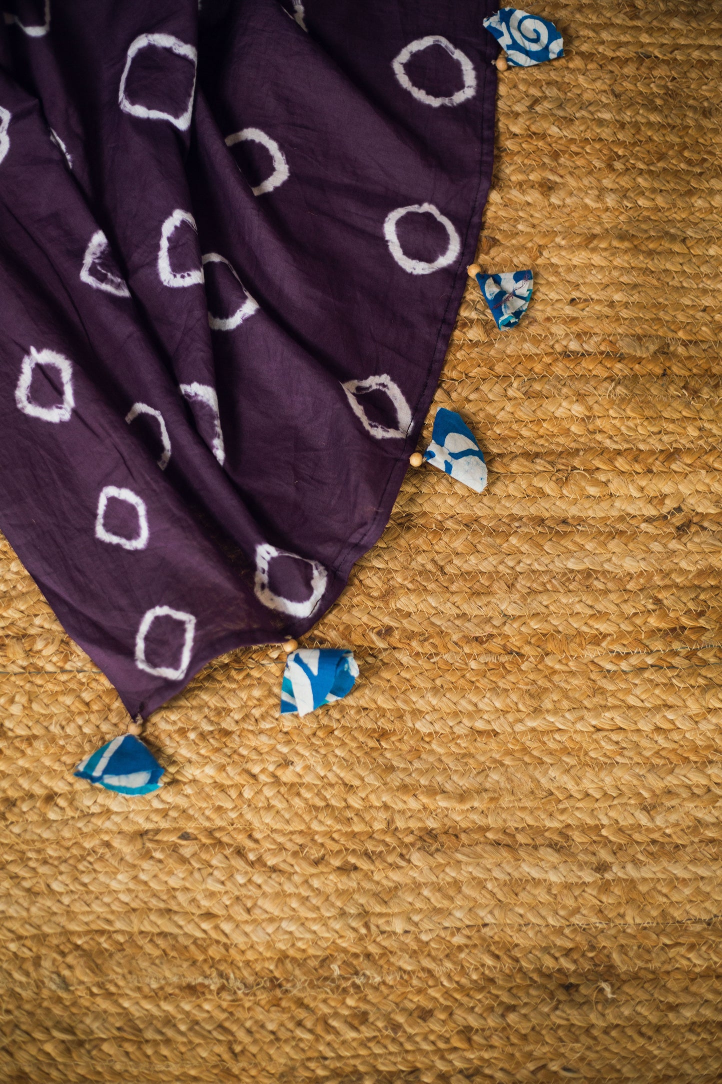 Cotton Mul Tie Dye Saree Jamun Leheriya