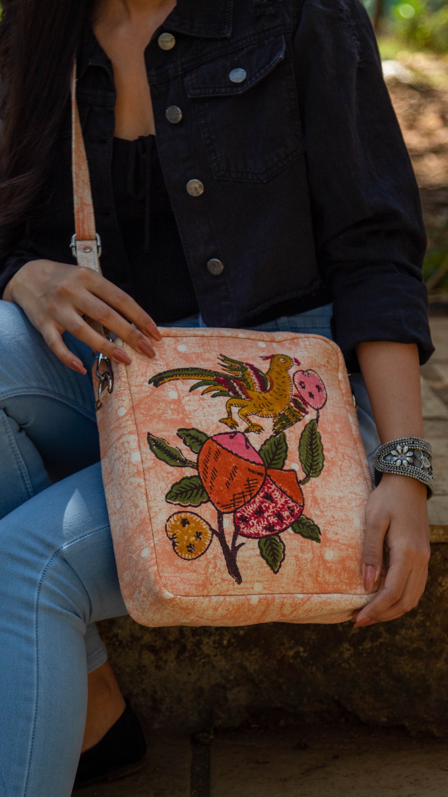 Sling Bag Tree of Life • Peach