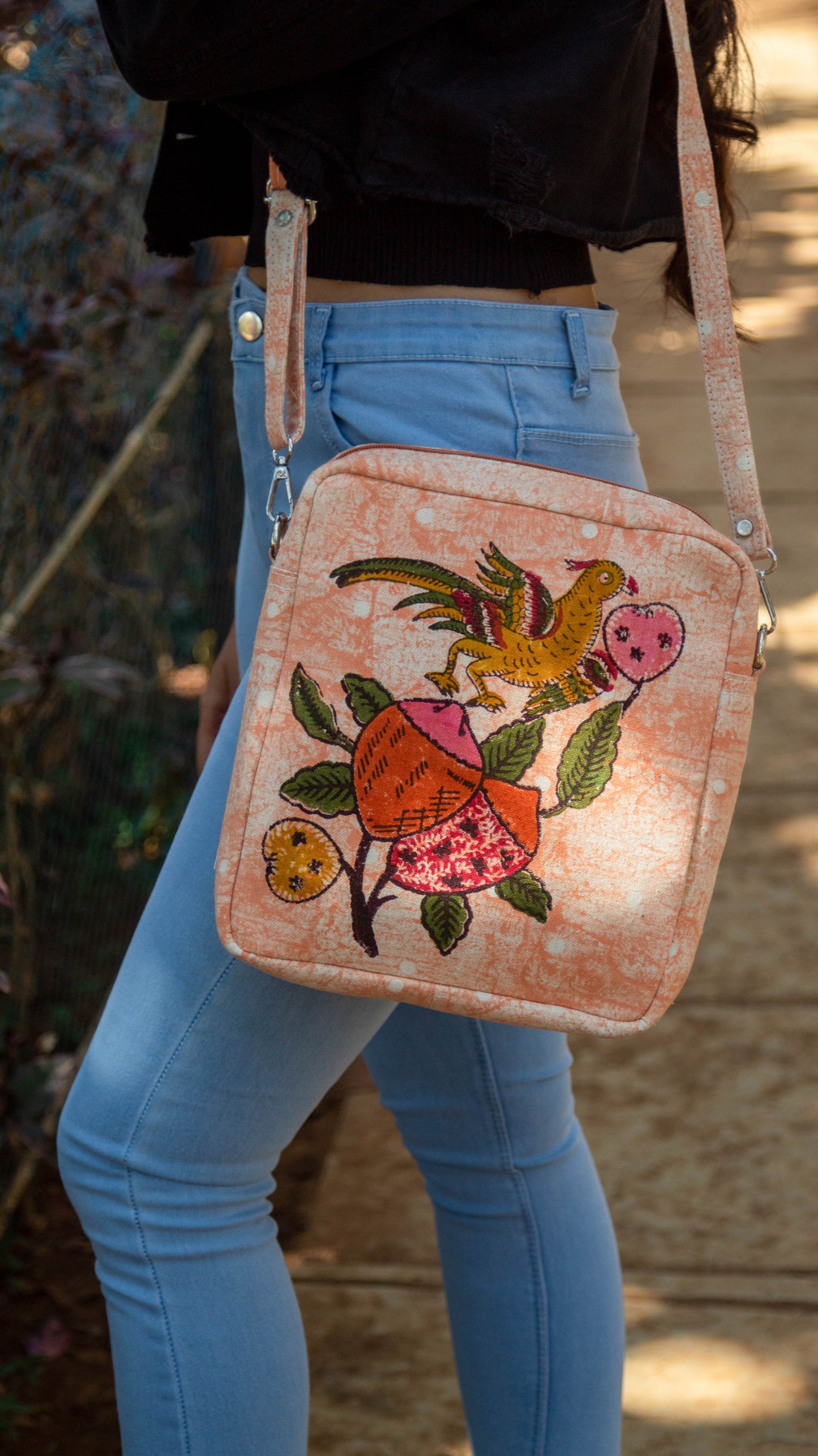 Sling Bag Tree of Life • Peach