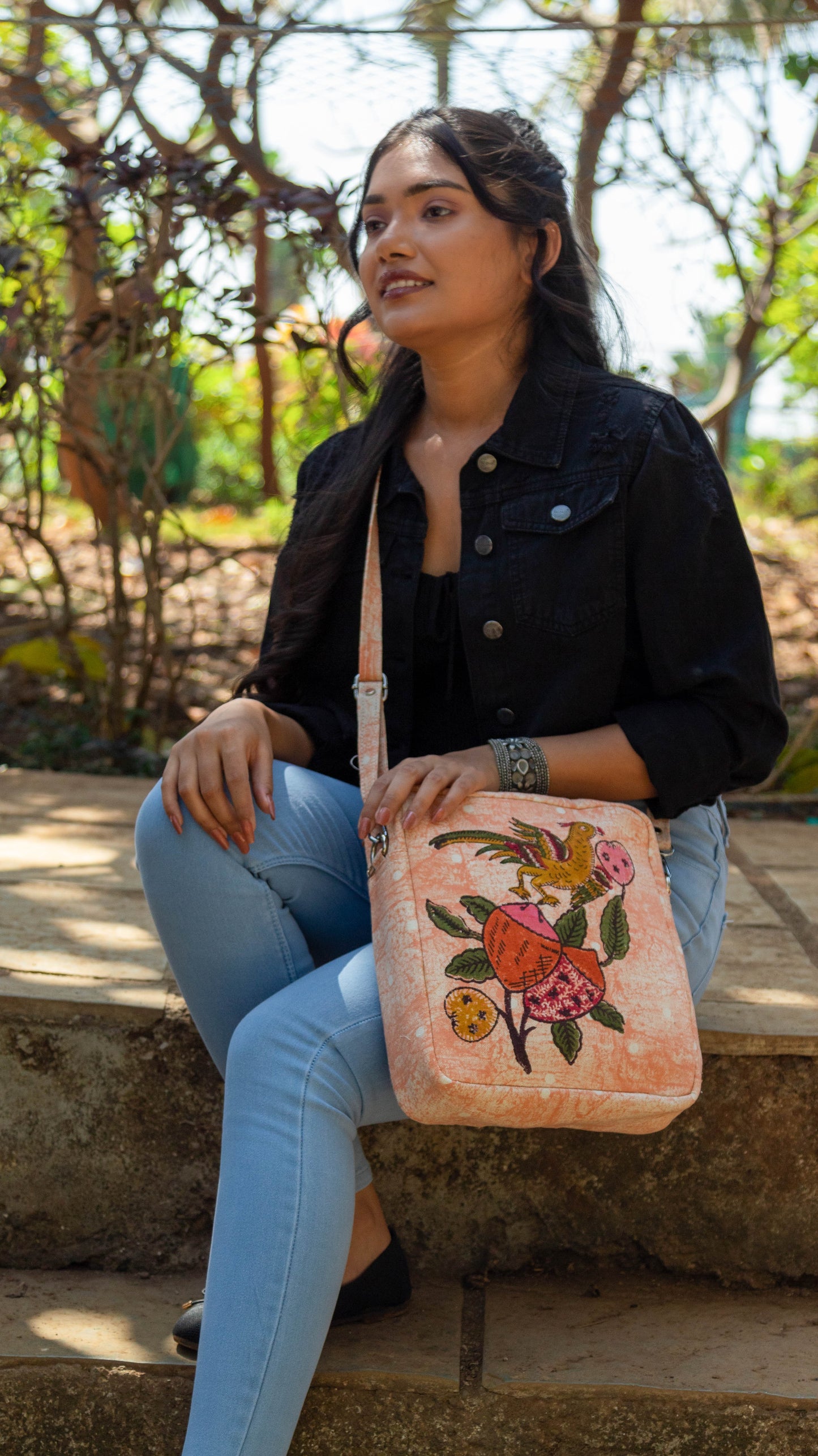 Sling Bag Tree of Life • Peach