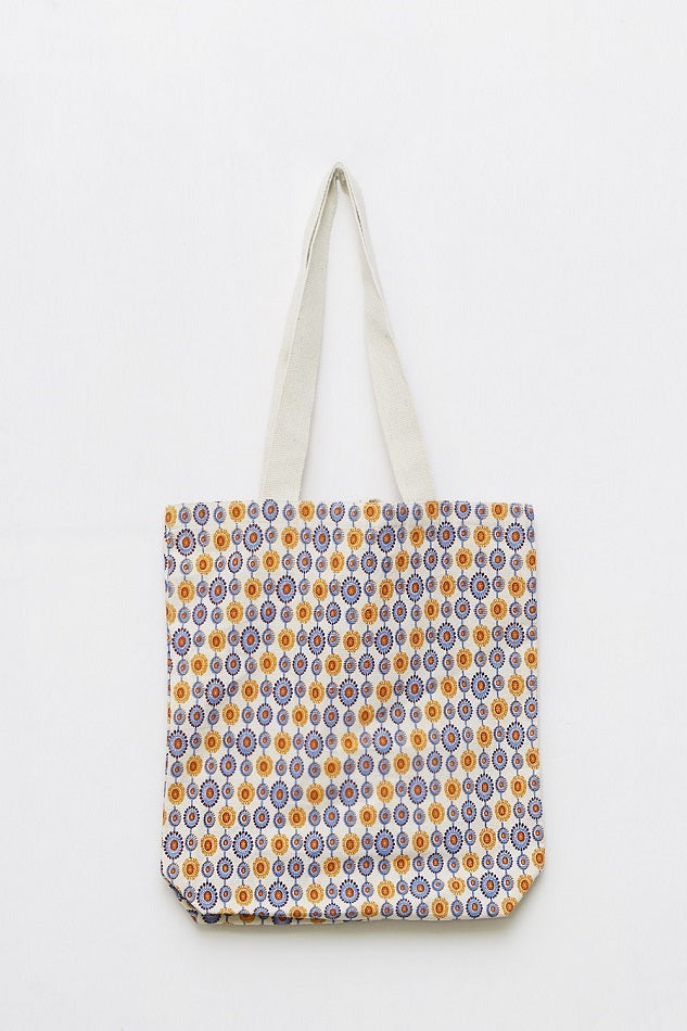 Canvas Cotton Shopping Tote Bag · Blooming Circles