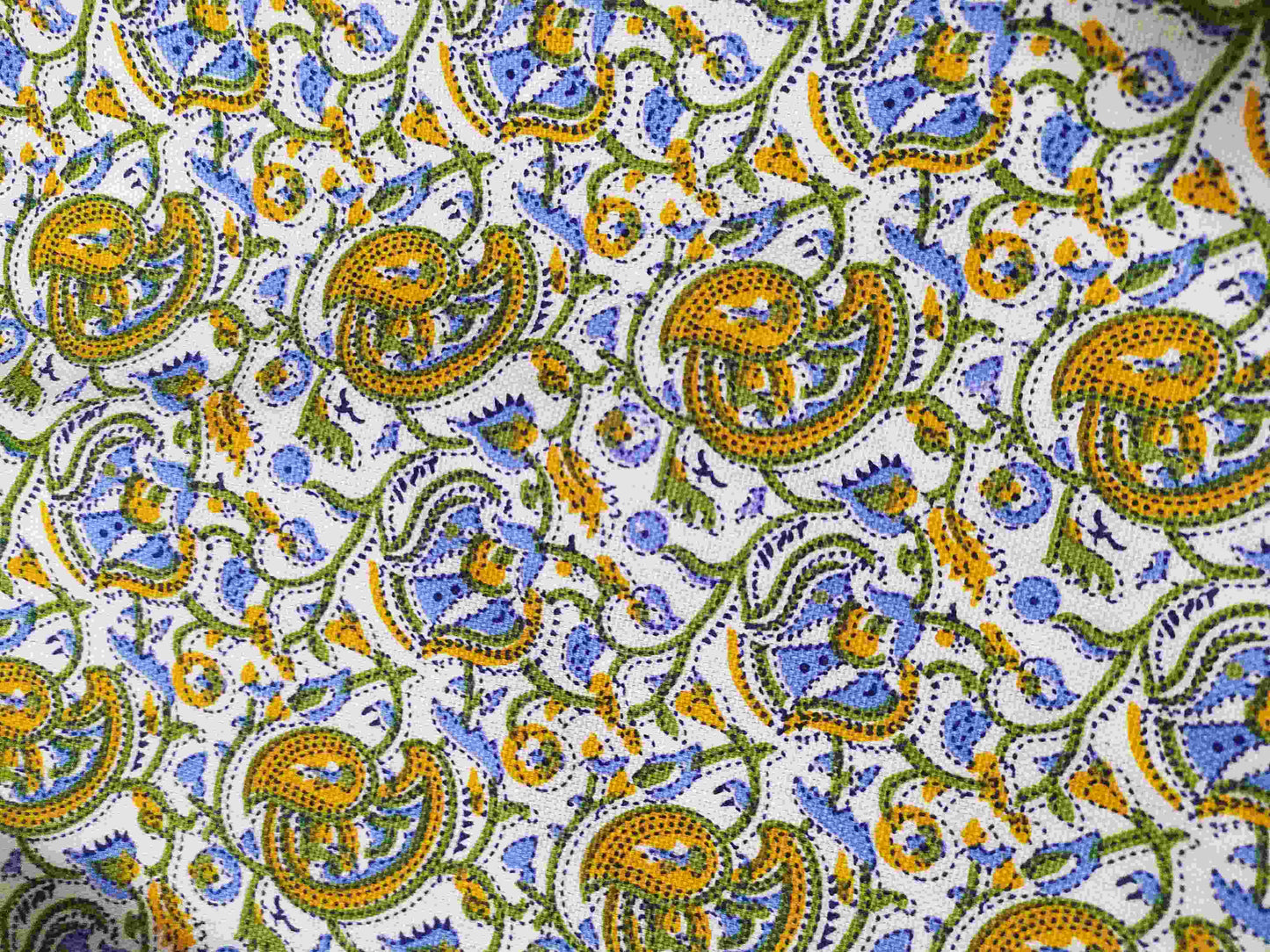 Canvas Cotton Shopping Tote Bag · Pastel Paisley