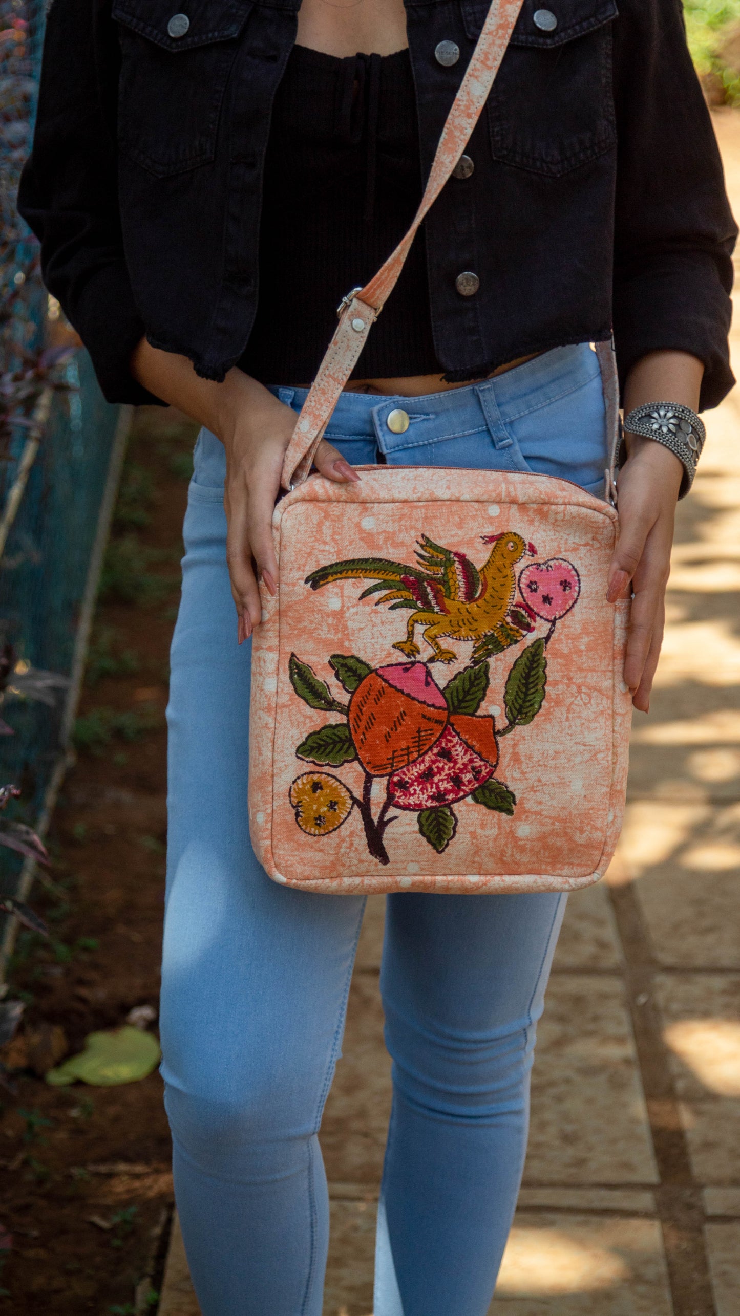 Sling Bag Tree of Life • Peach