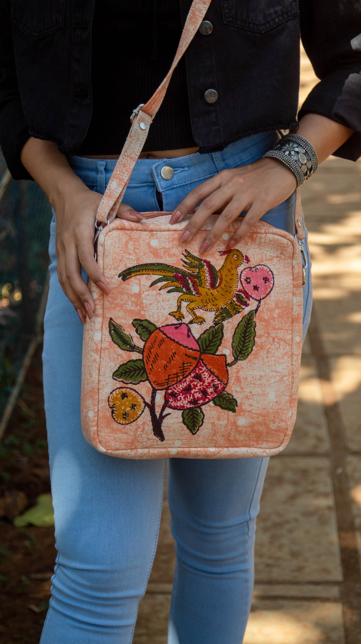 Sling Bag Tree of Life • Peach
