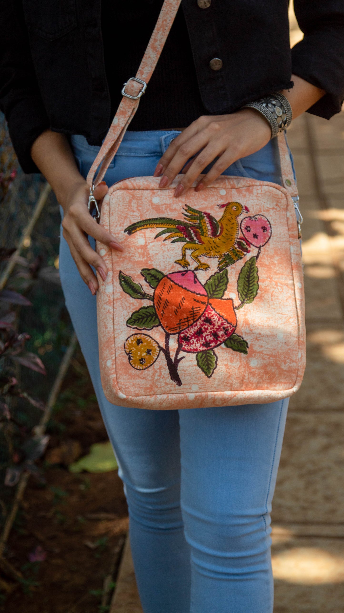 Sling Bag Tree of Life • Peach