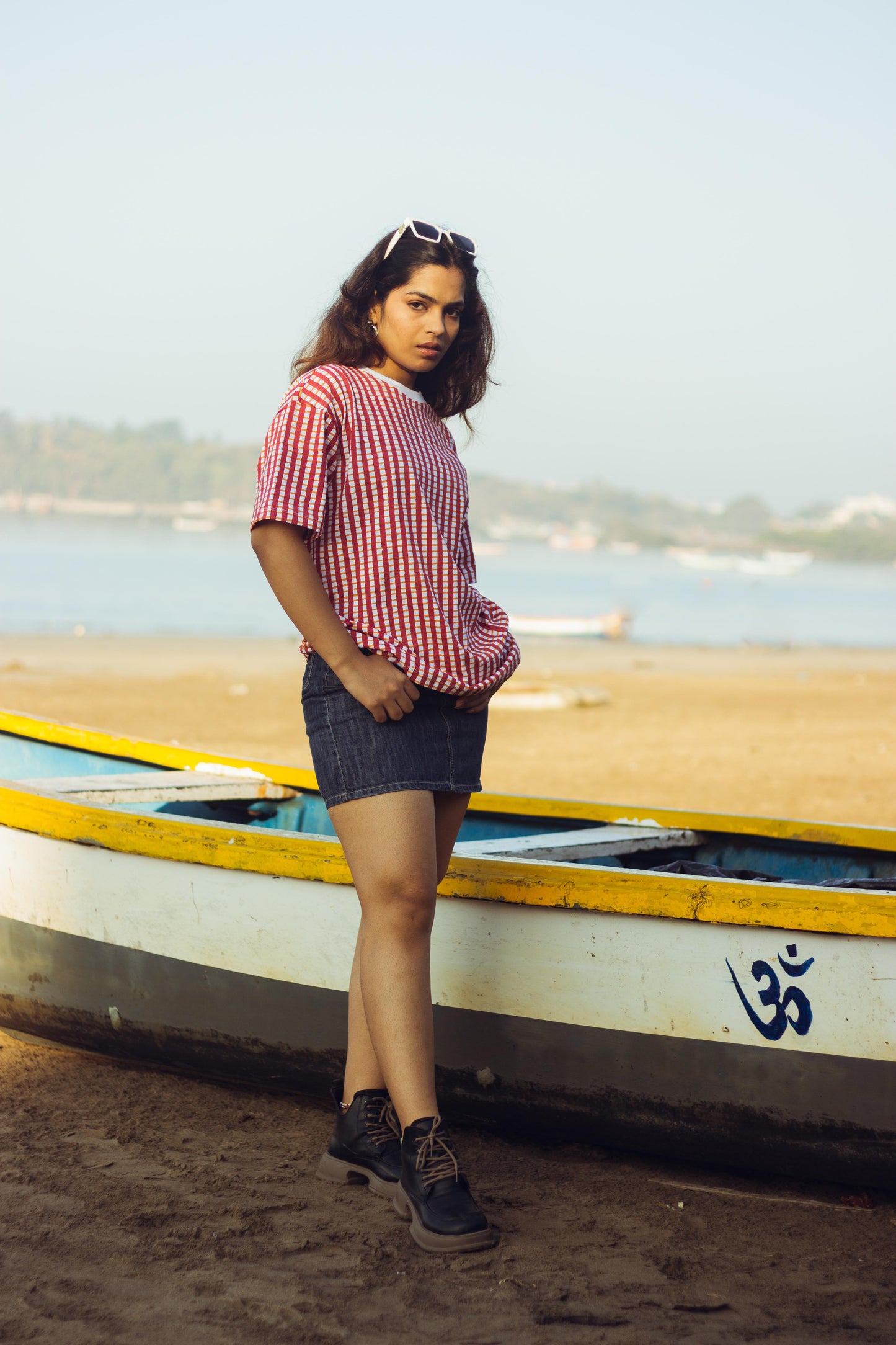 100% Cotton Hand Block Printed Boyfriend T-shirt