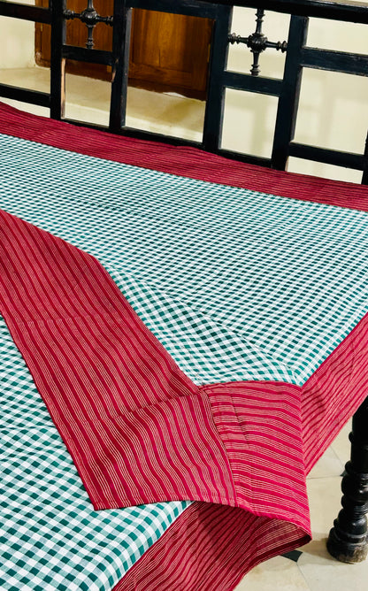 Christmas Cheer, handloom cotton single bedsheet (no pillow covers)