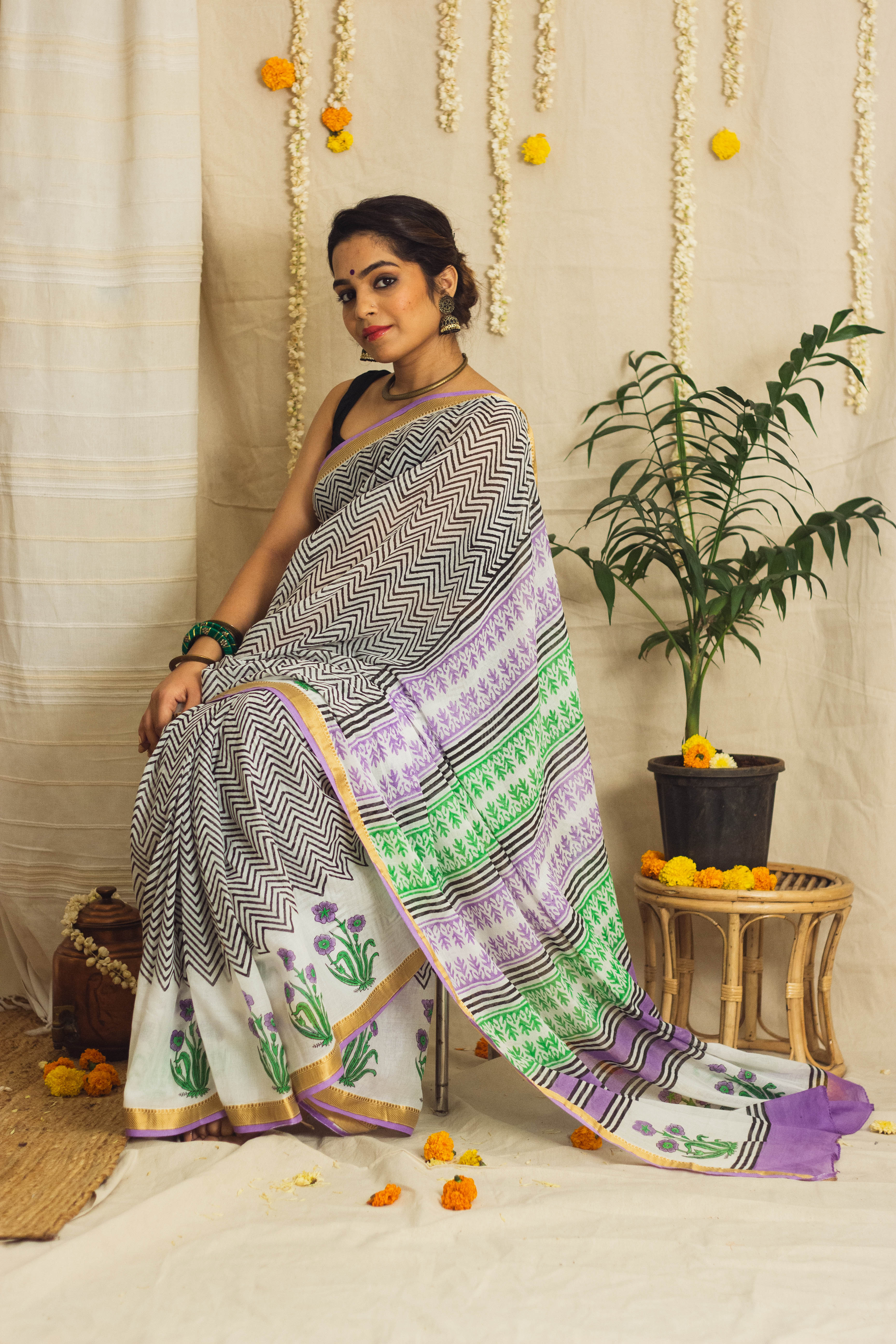 Mulmul Cotton Printed Saree | An Elegance Perfect For Summers